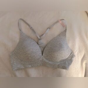 Grey La vie en rose bralette